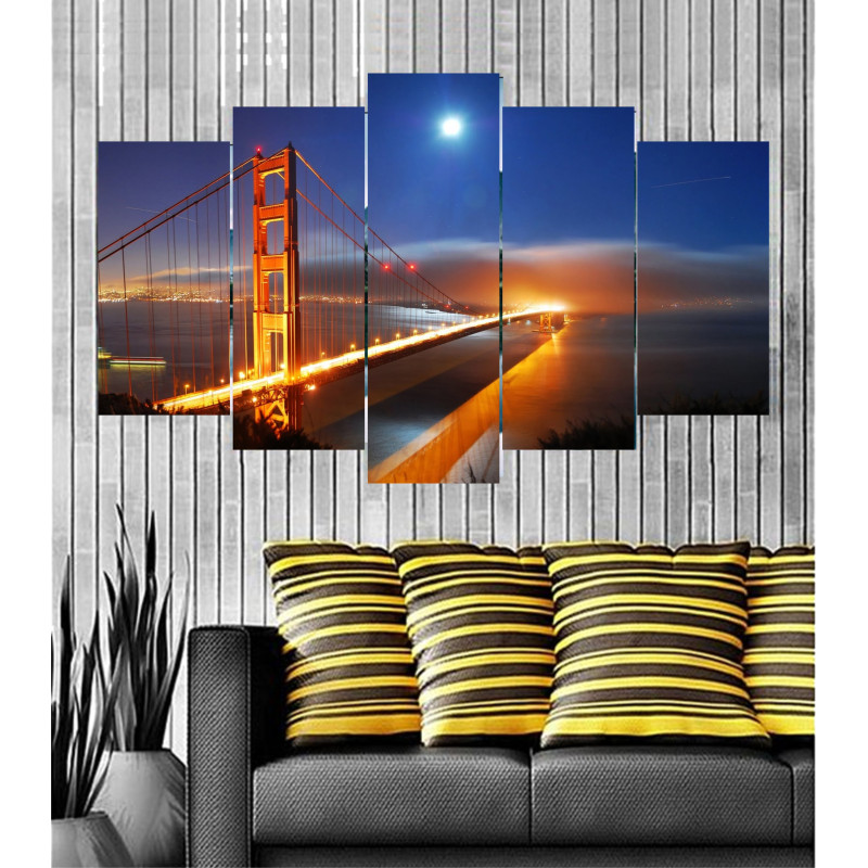 Wall Frames 5 Pieces Set Canvas - Digitally Printed Wall Canvas  post-84