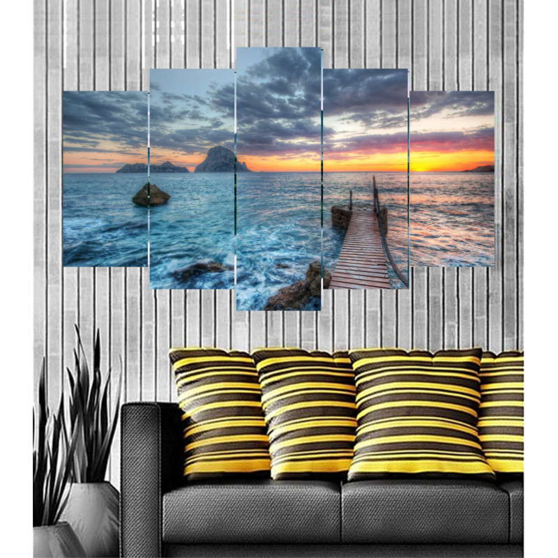 Wall Frames 5 Pieces Set Canvas - Digitally Printed Wall Canvas  post-86