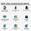 Dany Titan Amoled Smart Watch - Black