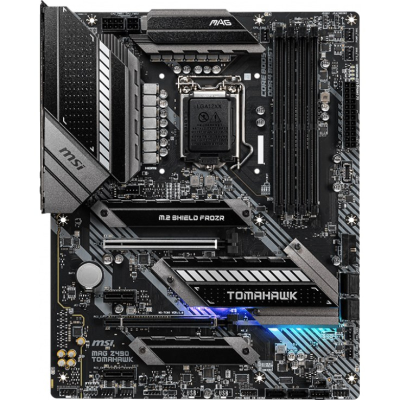 MSI MAG Z490 TOMAHAWK Intel Gaming Motherboard, LGA 1200 Socket 